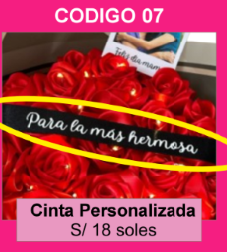 Cinta personalizada - para tu ramo 